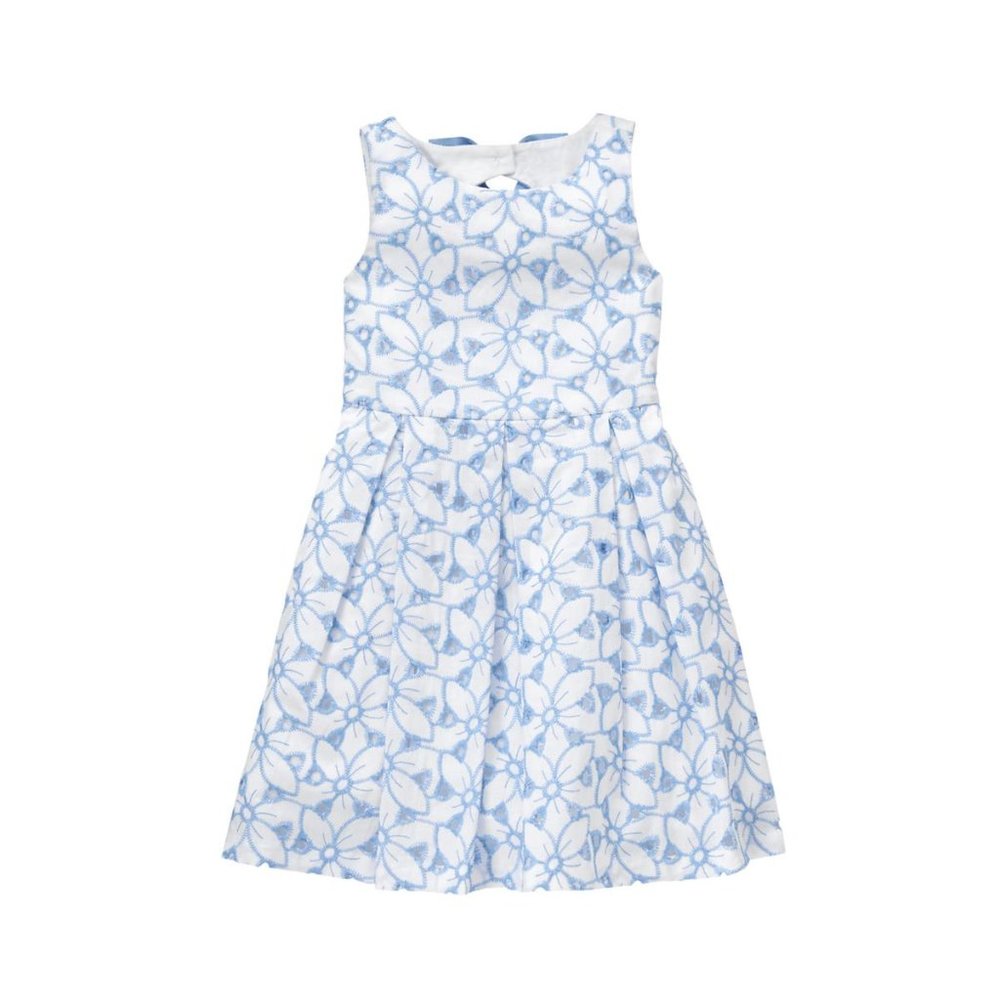 Janie and Jack Blue Eyelet Dress